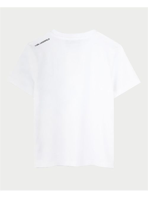 T-shirt Karl Lagerfeld bambino con logo KARL LAGERFELD | Z3042310P